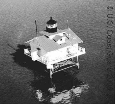 Great Shoals Lighthouse ARLHS USA-350 - Copyright 2009 U S C G Photo