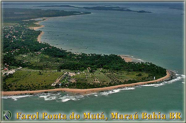 Farol Ponta do Mutá, Barra Grande, Maraú, Bahia Brazil - Public Domain Farol da Ilha Blog