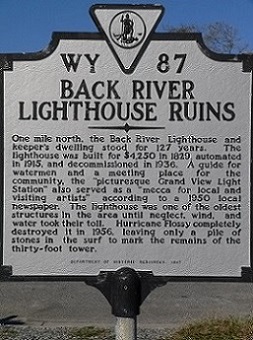 ARLHS USA-025 BACK RIVER, VA - Historical Sign - Copyright 2007 KD3CQ