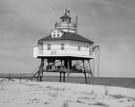 Drum Point Light in the 1970s - Copyright 1970 USCG
