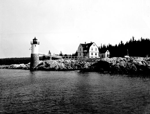 Isle au Haut Lighthouse - Copyright 1954 USCG