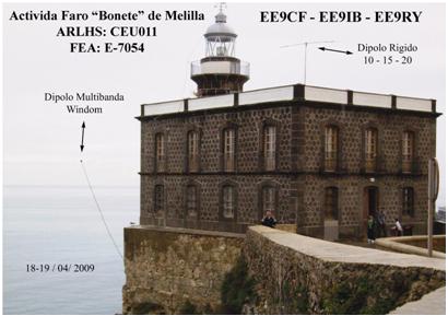 Faro Bonete, Melilla - Copyright 2018 EA9CF