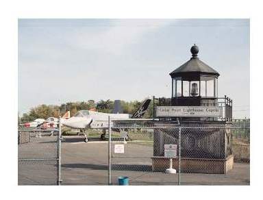 Cedar Point Lighthouse-cupola - Copyright 2005 Tom/W4OKW