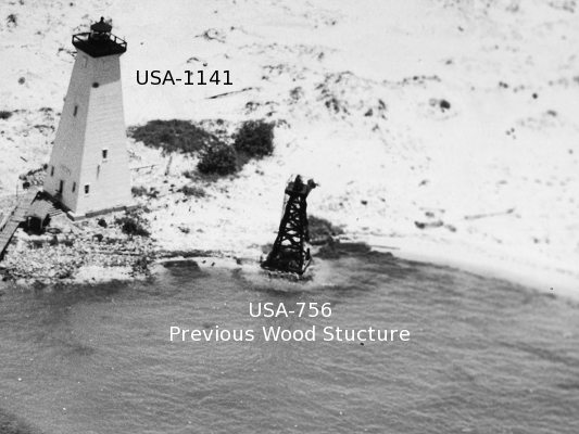 Ship Island Range Light - Copyright 1954 USCG