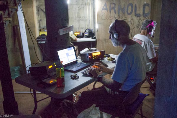 Navassa Light Operating from Lighthouse - Copyright 2015 Jeff Jolie
